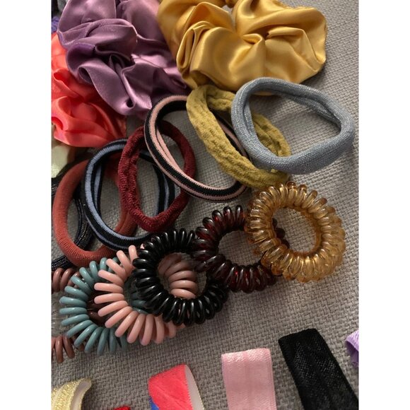 Hair Scrunchie Tie Neutral Color Assorted Bundle Set of 75